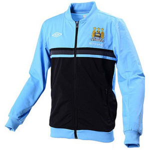 [Order] 12-13 Manchester City Knitted Jacket - Black/Vista Blue/Carbon