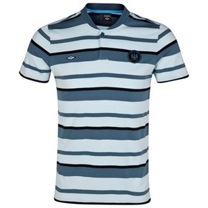 [Order] 12-13 Manchester City Yarn Dye Stripe Polo - Baby Blue/China Blue/Black